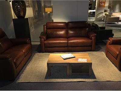 Lederland ROTTERDAM Showroommodel Adari  2,5 relax + 2 zit + faut  relax